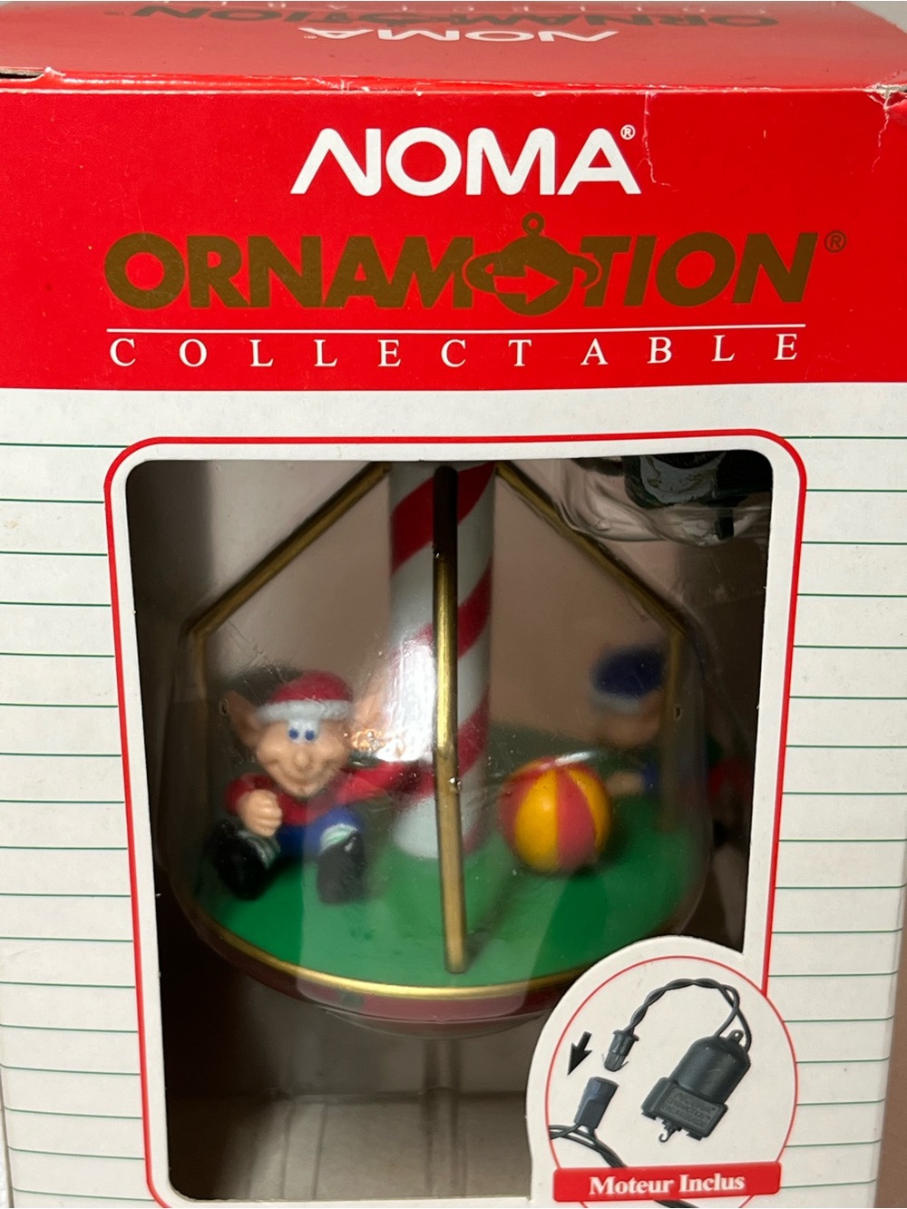 NOMA Ornarmation Collectible Carousel Ornament - Red, Green, Gold - Picture 4 of 4